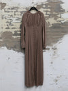Mutedance 25 Autumn and Winter Round Neck Long Sleeve Waist Dress Flower Dye MD-MD25FW99-sand (MD25FW98)